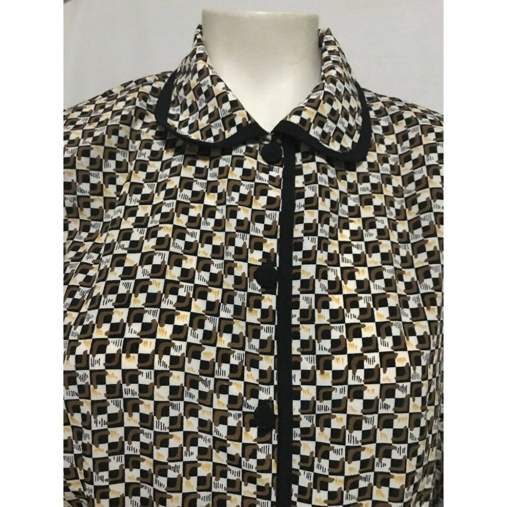 BORA BORA Long Sleeve Button Front Top Blouse Women's Sz Medium